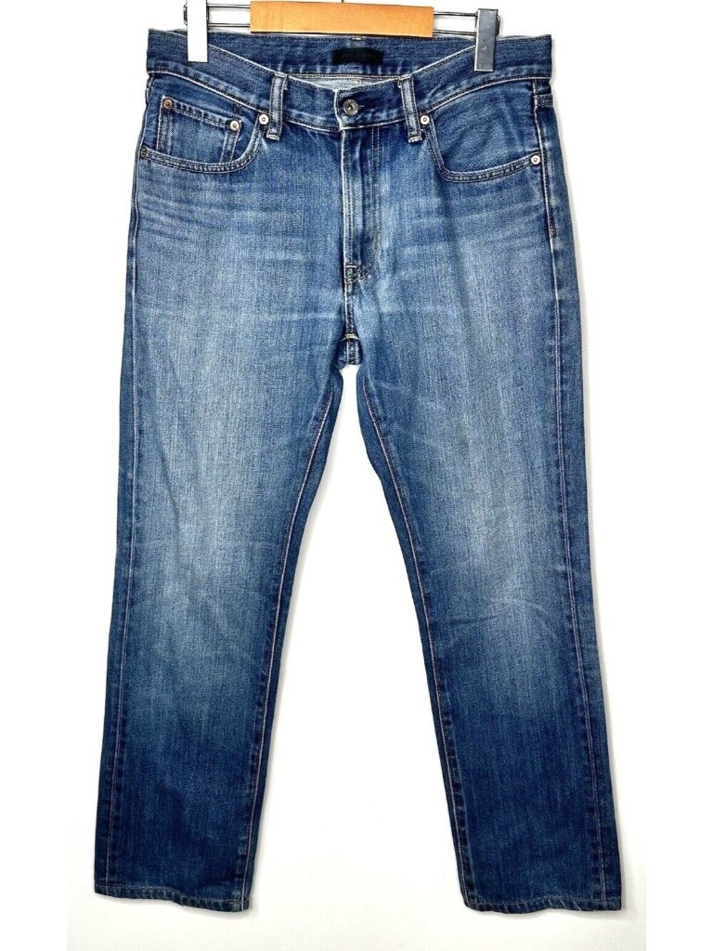 Uniqlo Kaihara Japanese Denim Jeans Mens 31x30 Regular Straight Mid Rise Blue